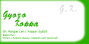 gyozo koppa business card